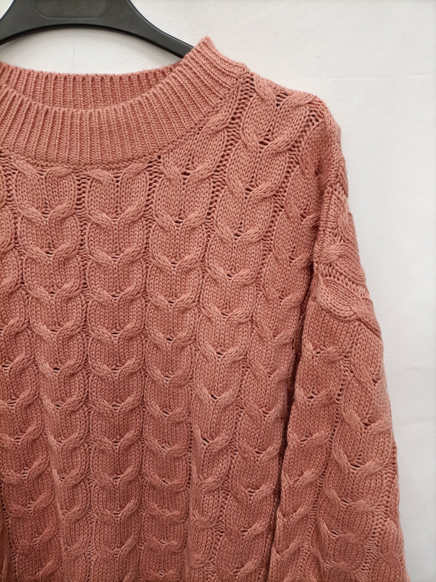 MANGO. TM cable knit sweater