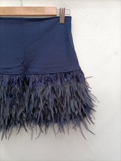 MAY&CO. Falda corta plumas T.s