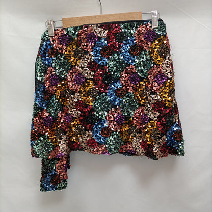 ZARA. Short sequin skirt Tm