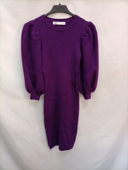 ZARA. Purple Ts knit dress