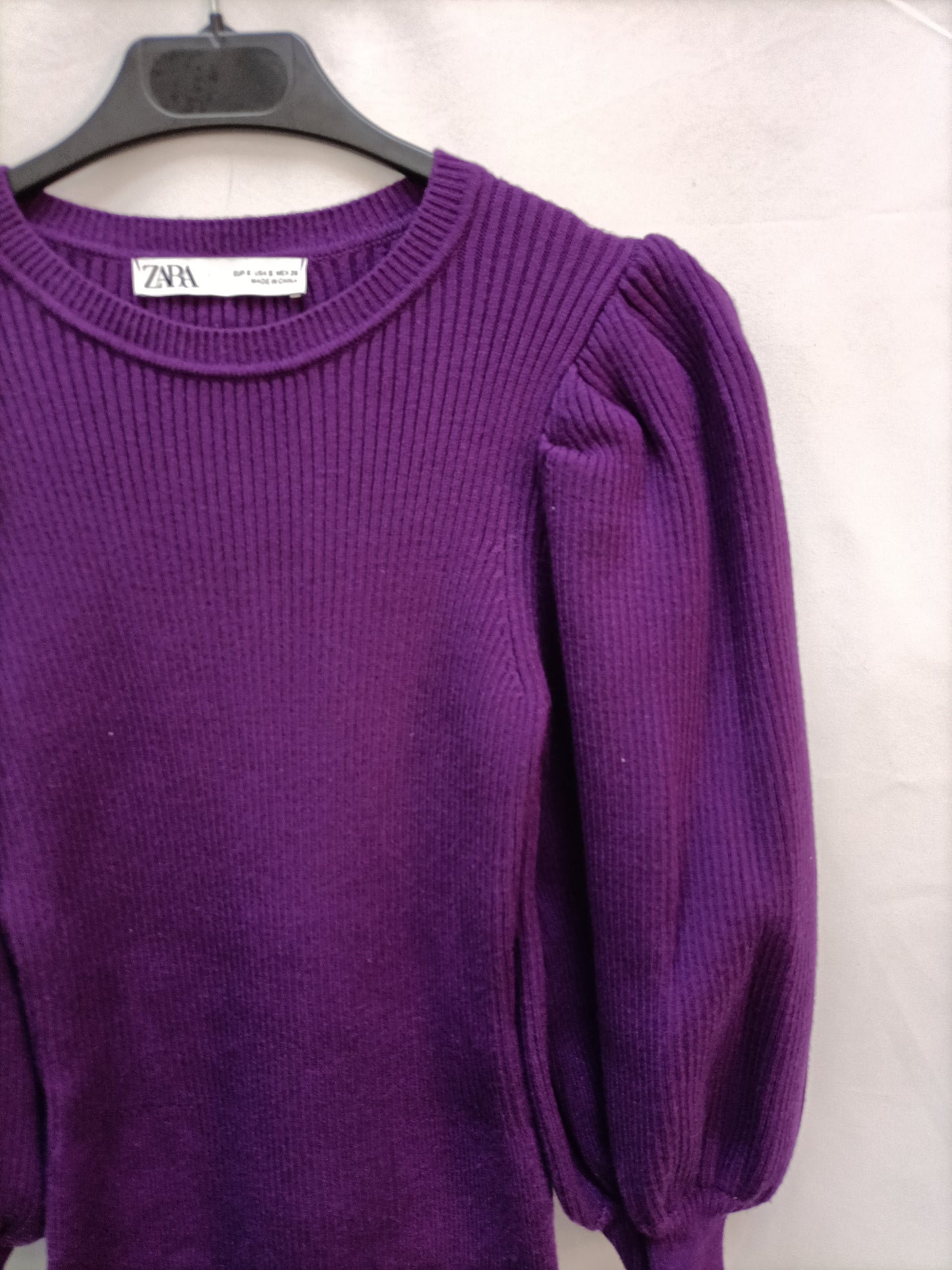 ZARA. Purple Ts knit dress