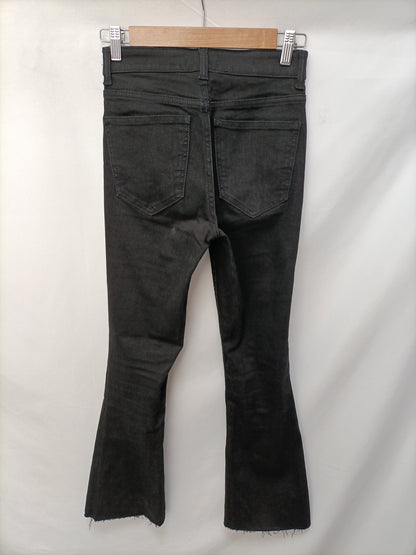 ZARA. Black flared trousers, size 34