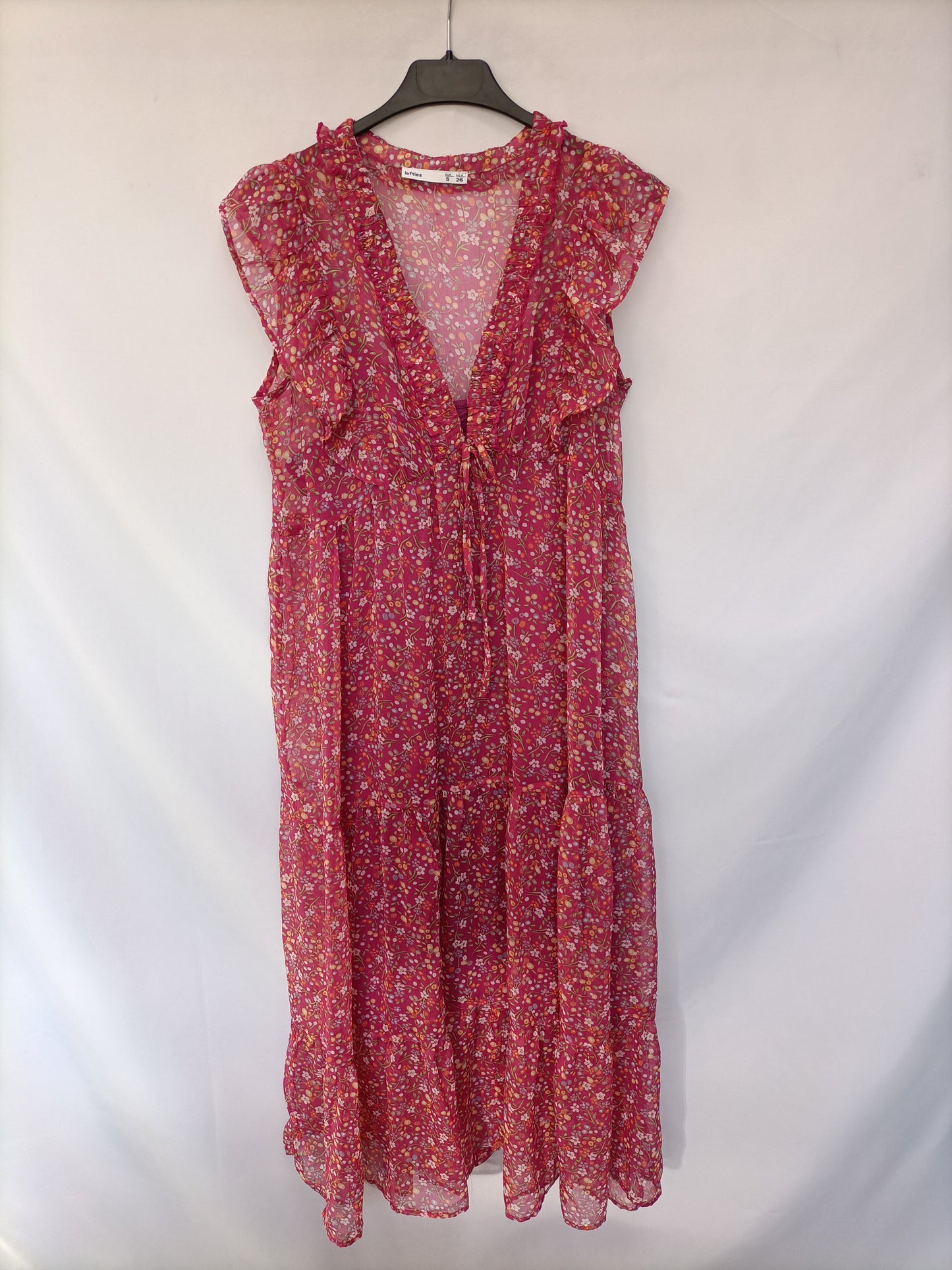 LEFTIES. Long floral dress T. s