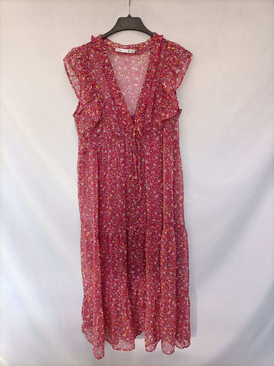 LEFTIES. Long floral dress T. s