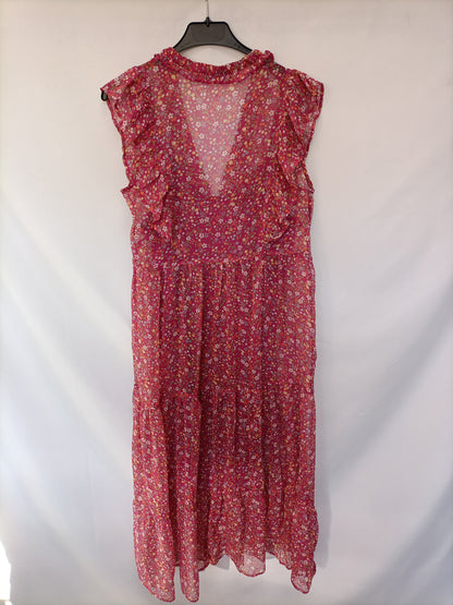 LEFTIES. Long floral dress T. s