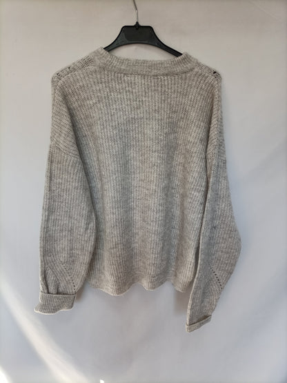 OTRAS. Jersey gris jaspeado T.u (s)