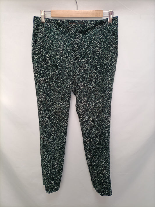 ZARA. Printed chino-style trousers T.xs