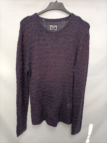 THE MUSIC COLLECTION. Purple Ts Knit Sweater