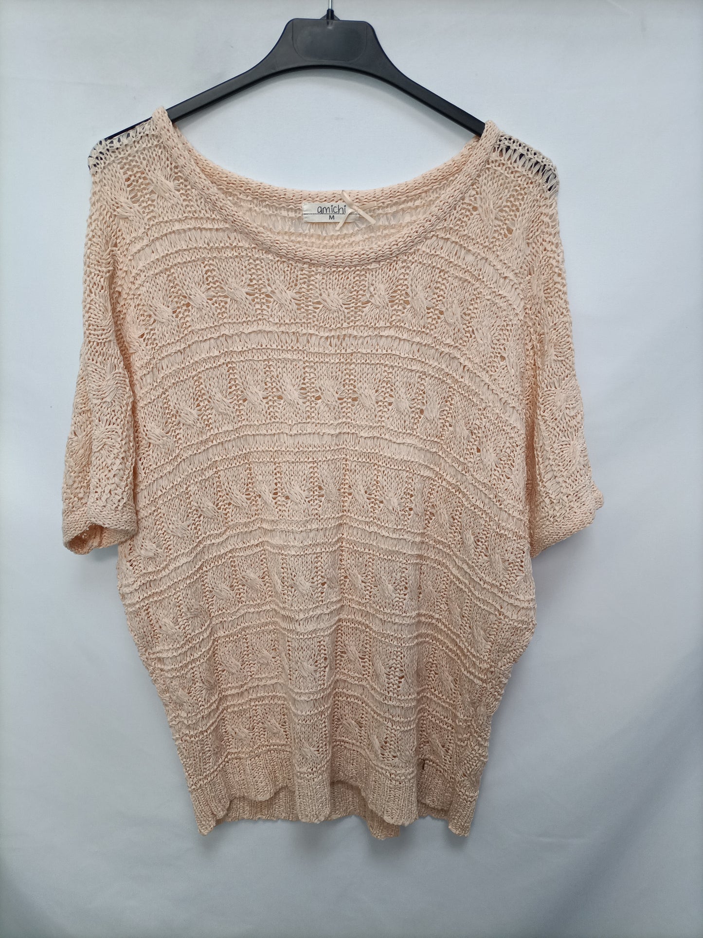 AMICHI. Yellow knit top TM