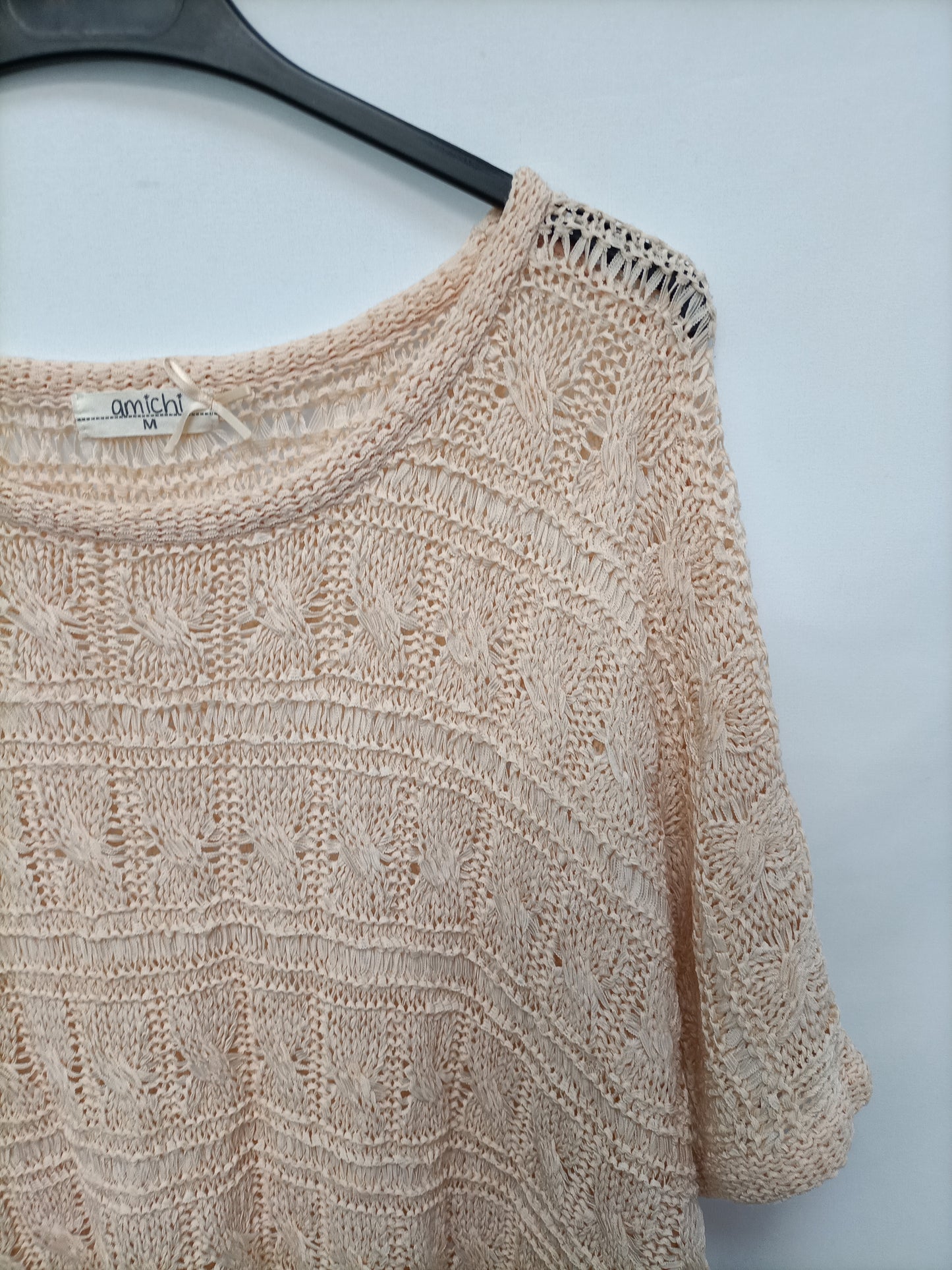 AMICHI. Yellow knit top TM