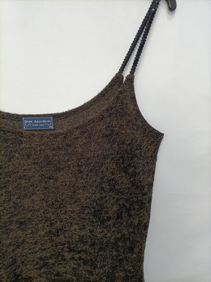 MarketDON ALGODÓN. Vestido punto verde T.m