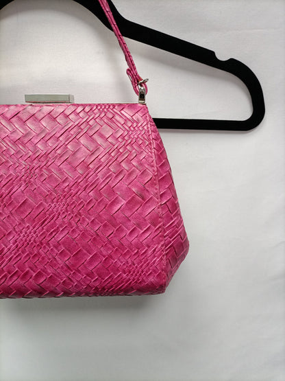 OLGABERG. Bolso trenzado rosa