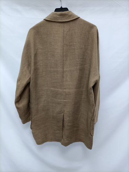 ZARA. Blazer oversized lino  T.m