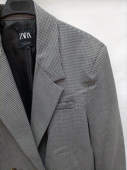 ZARA. Blazer de cuadritos   T.m
