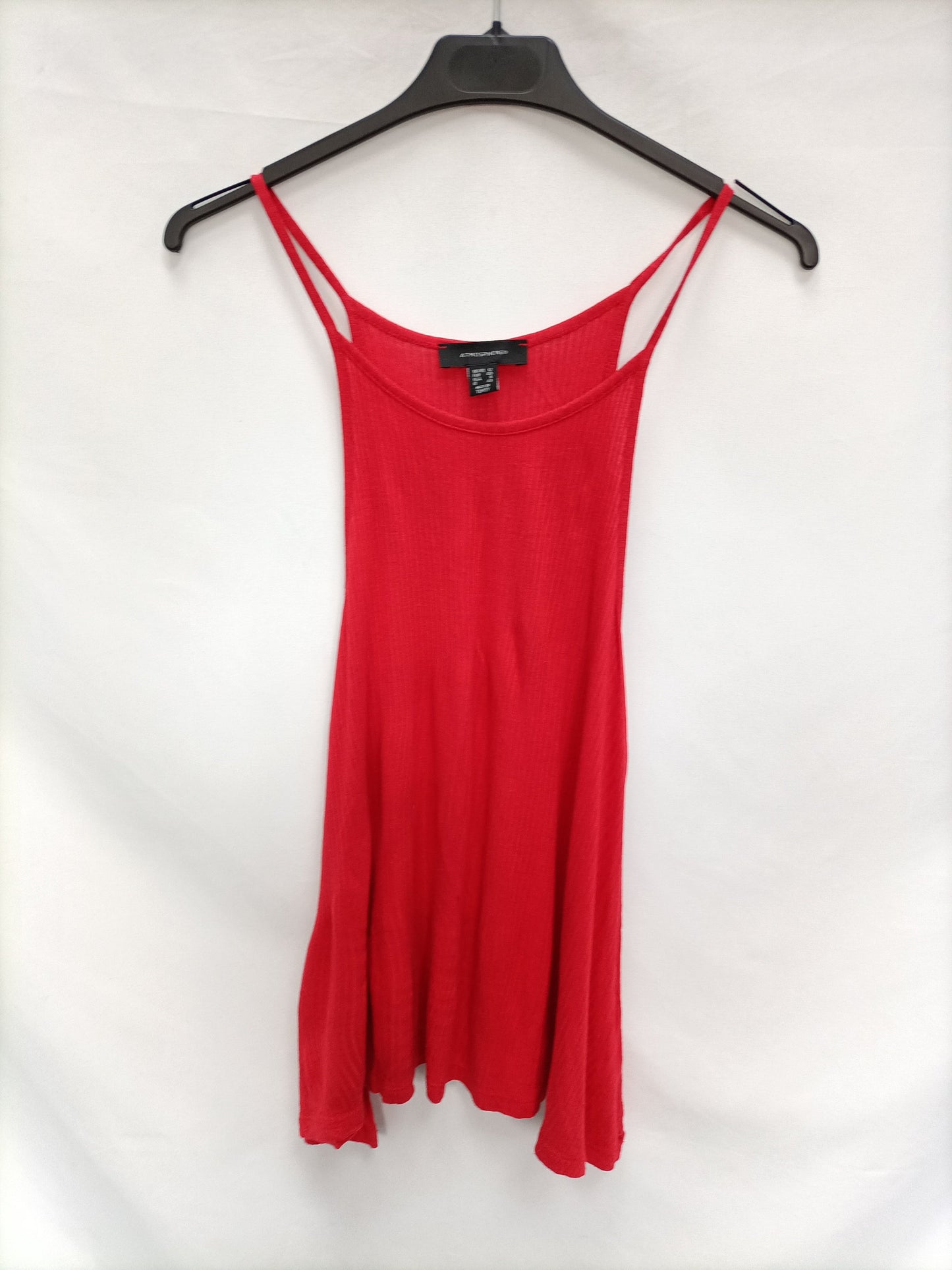 PRIMARK. Top rojo canalé T.40