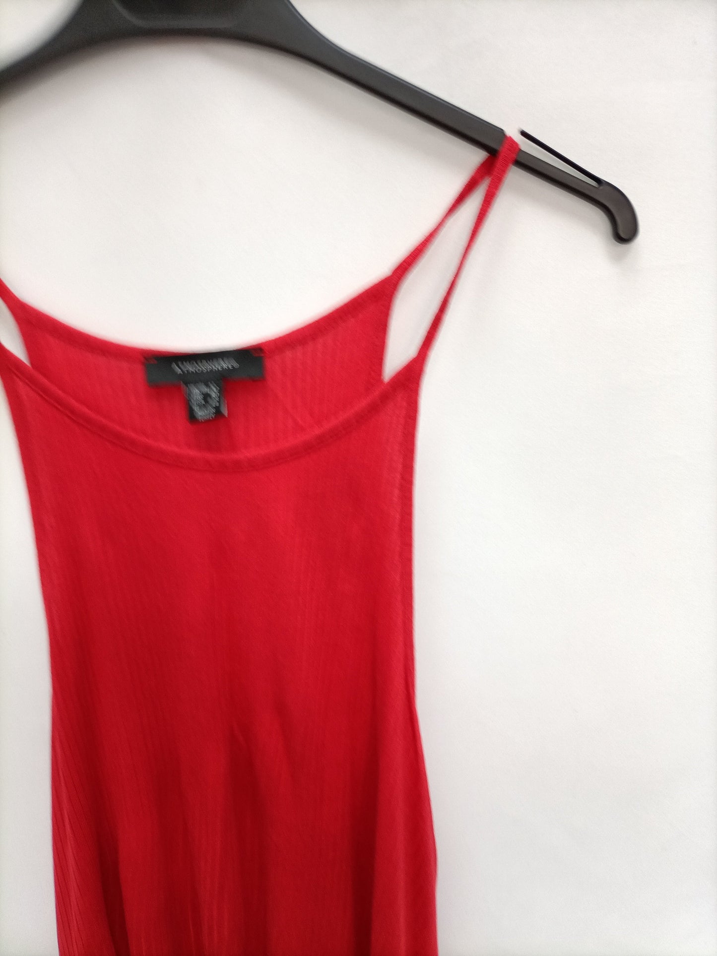 PRIMARK. Top rojo canalé T.40