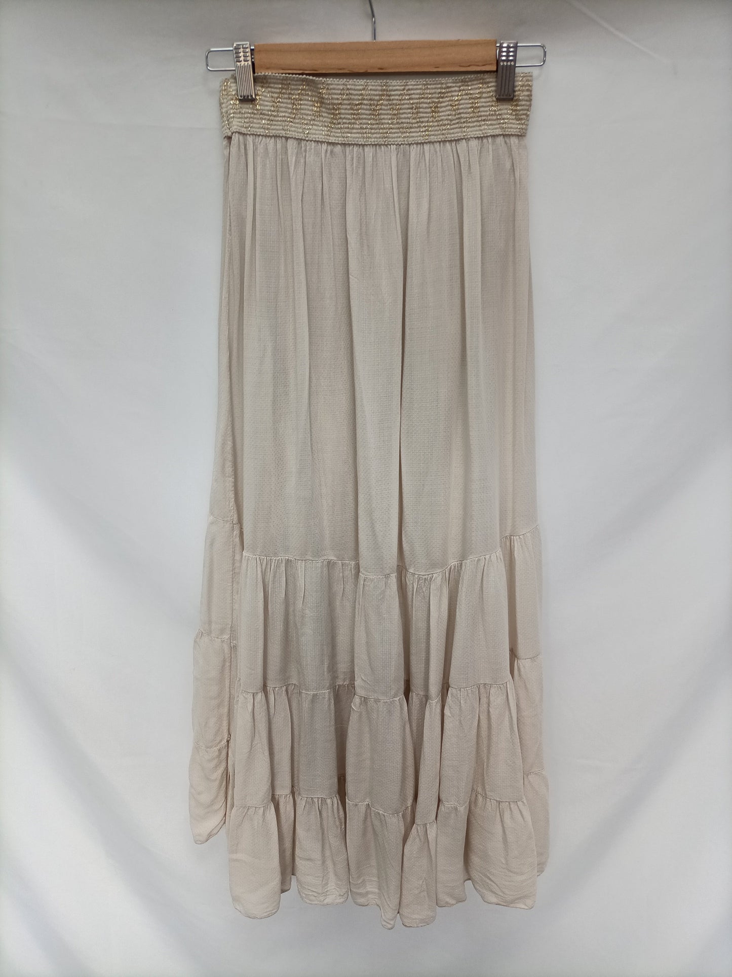 OTRAS. Falda beige largs T.u (s)