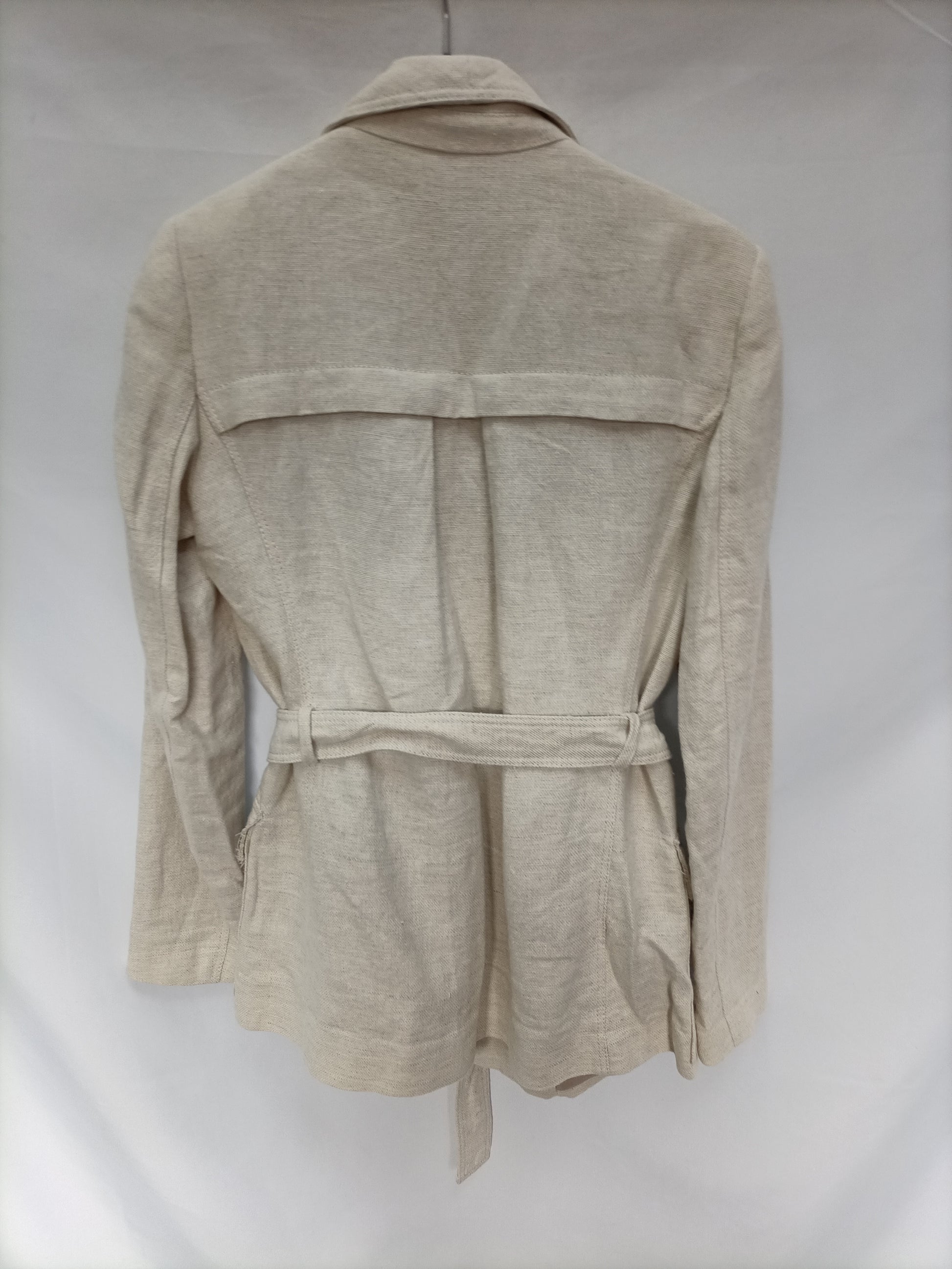 Barcelona Mango Outlet 80 Descuento Sahariana Beige Jaspeada