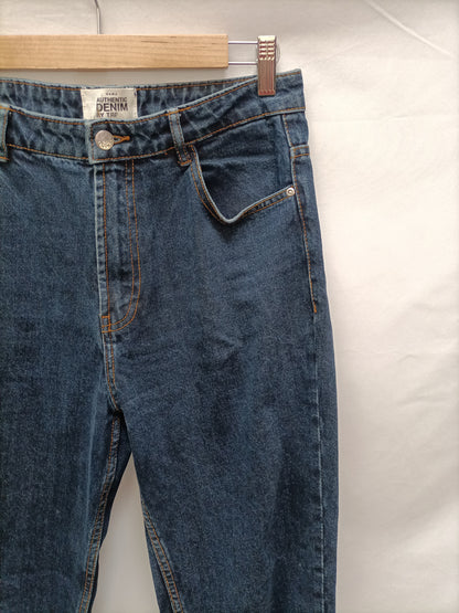 ZARA. Pantalón denim boyfriend  T.38