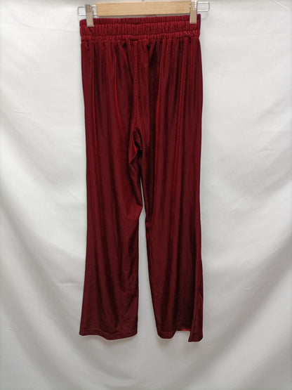 PAUL &ALICE. Pantalón burdeos Palazzo T.s