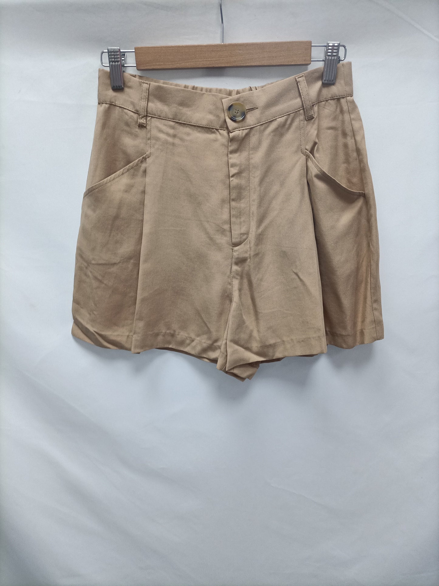 ZARA. Camel Ts Flowing Shorts