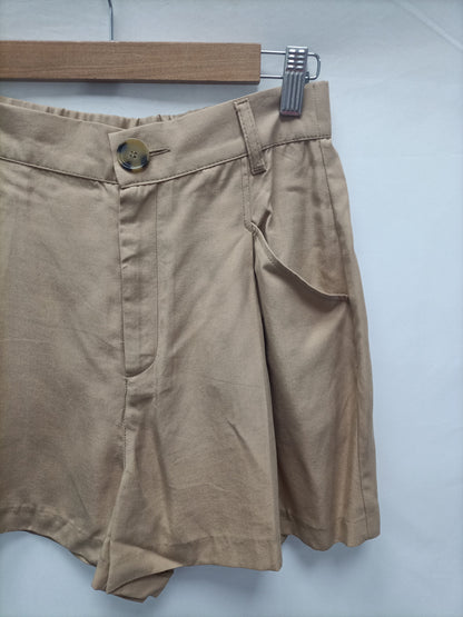 ZARA. Camel Ts Flowing Shorts