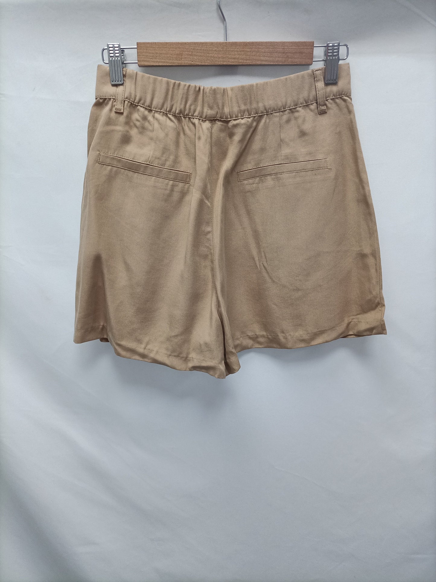 ZARA. Camel Ts Flowing Shorts