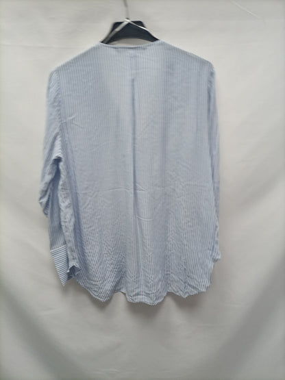 ZARA. Blusa rayas volantes  T.m