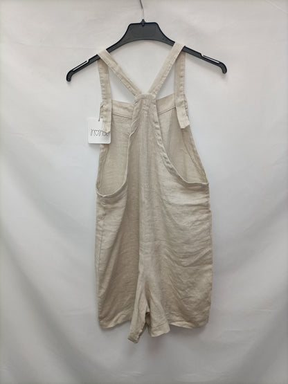 NONA. Mono corto beige lino T.u (36)