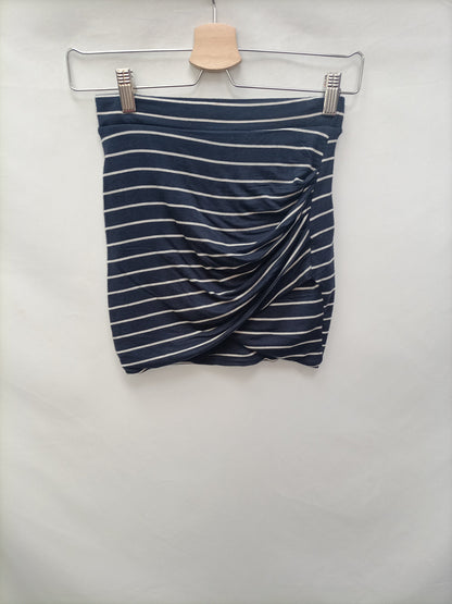 ZARA. Falda rayas elástica T.s