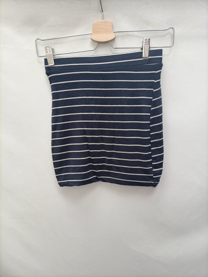 ZARA. Falda rayas elástica T.s