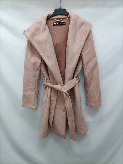 ZARA. Pink Ts cloth coat