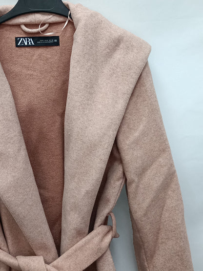 ZARA. Pink Ts cloth coat