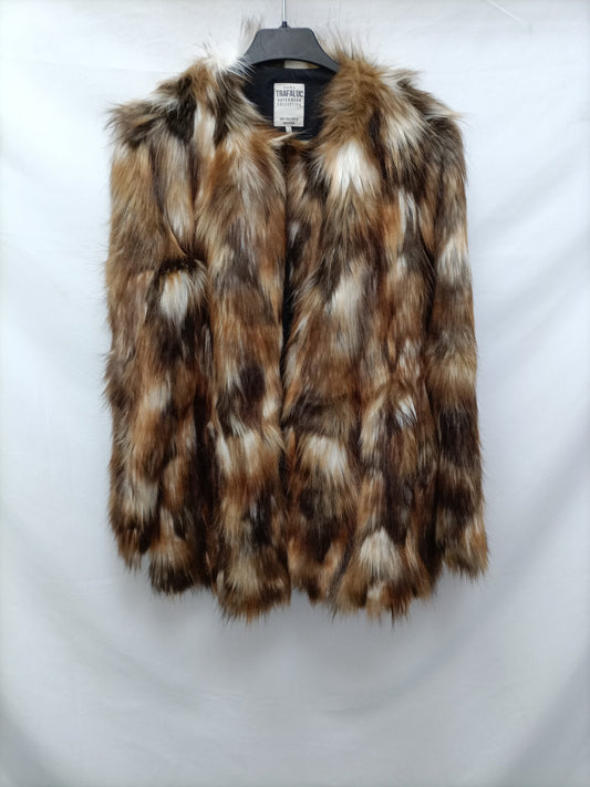 ZARA. Faux fur coat Ts