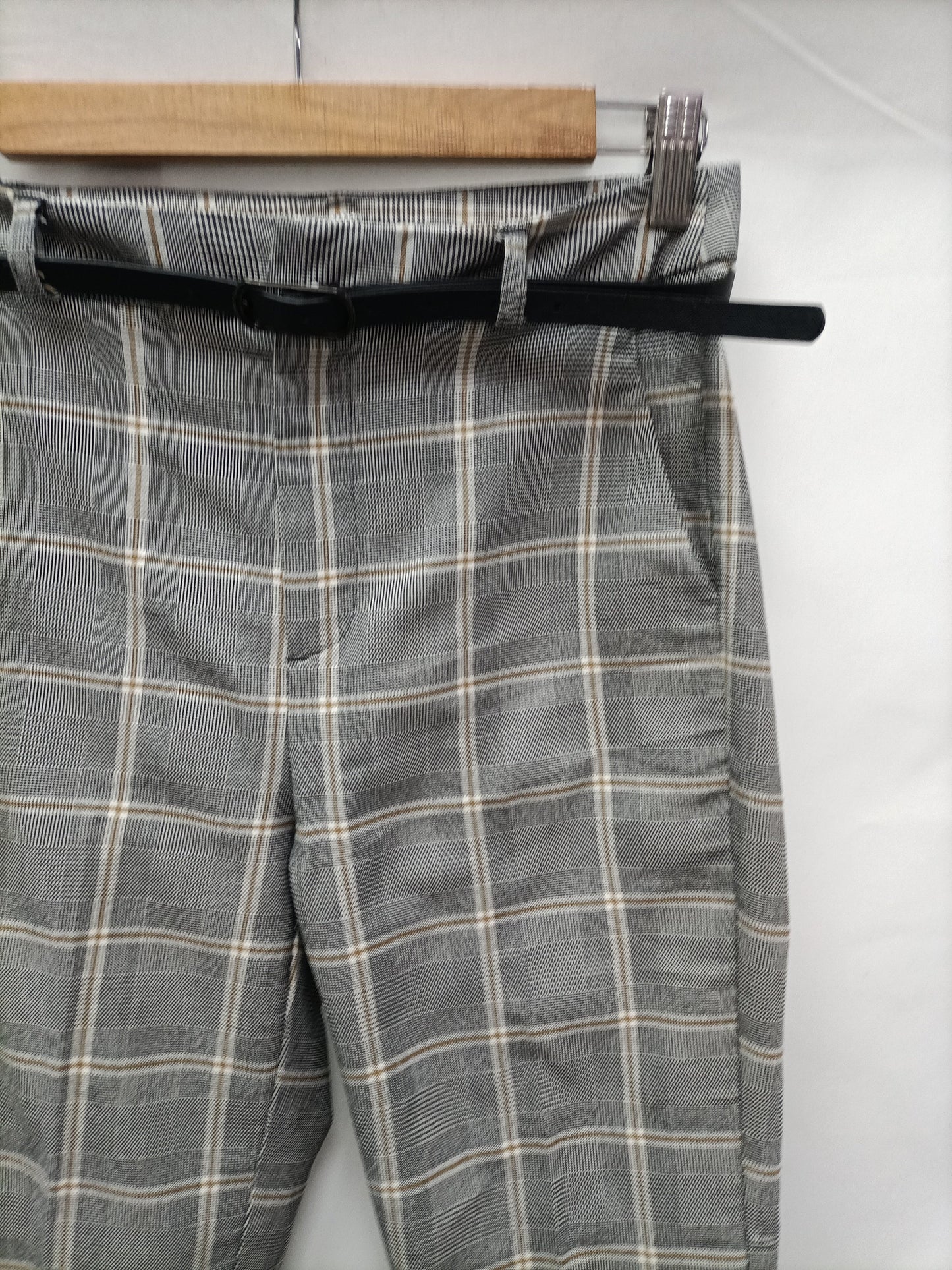 OTRAS. Pantalón cuadros gris  T.u (34)