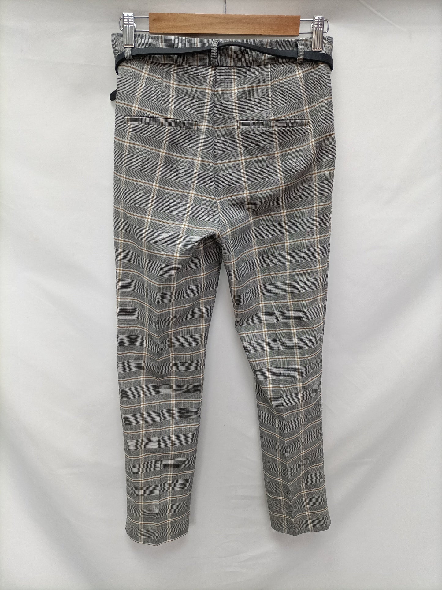 OTRAS. Pantalón cuadros gris  T.u (34)