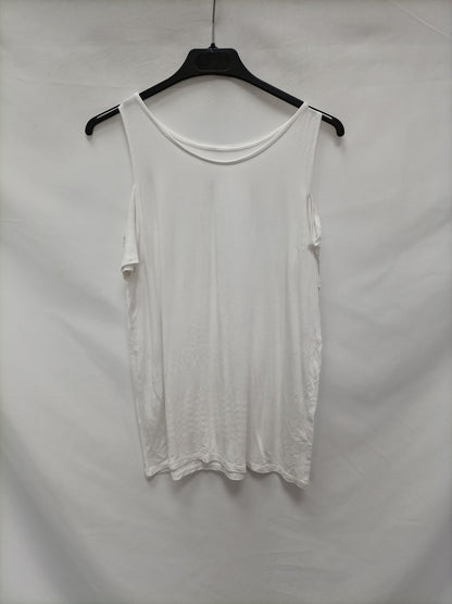 OTRAS. Camiseta blanca hombros  T.u (s)