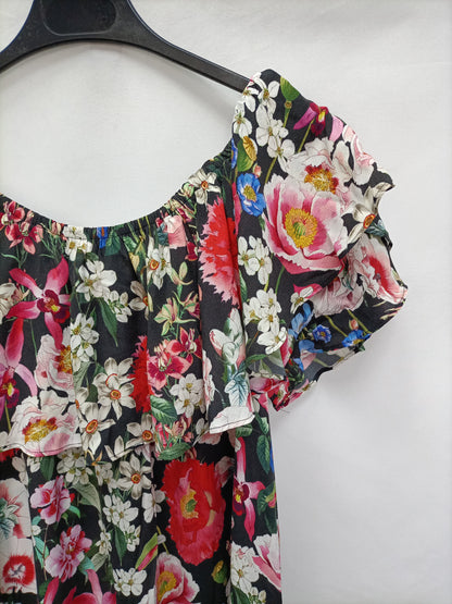 ZARA. Short floral dress Tm