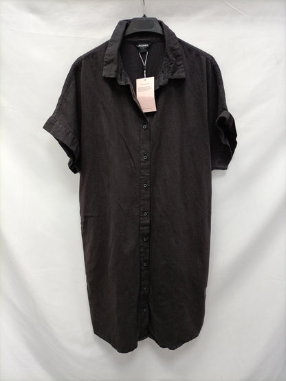 MONKY. Vestido negro camisero T.xs