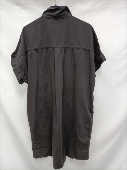 MONKY. Vestido negro camisero T.xs