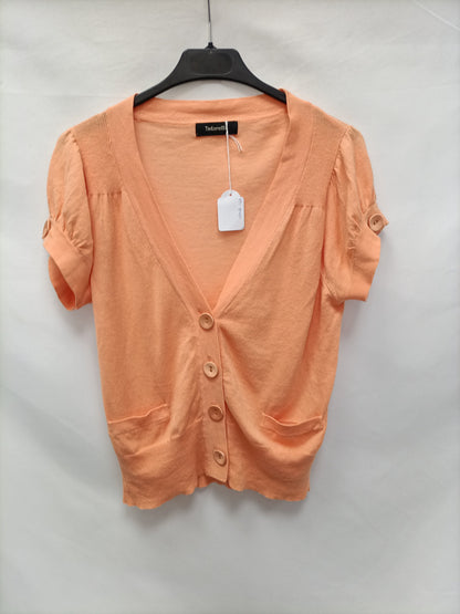 TINTORETTO. Pale orange knit top Ts/m