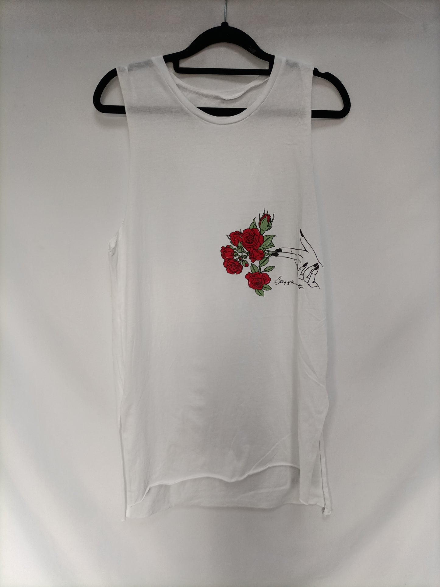 TENEZIS. Camiseta blanca larga T.m