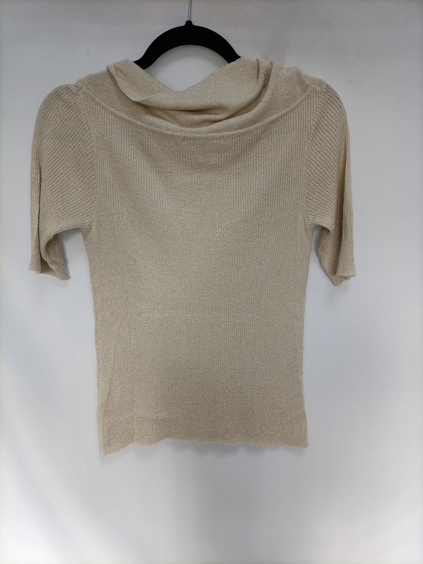 TINTORETTO. Top beige hilos T.m