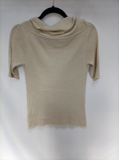 TINTORETTO. Top beige hilos T.m