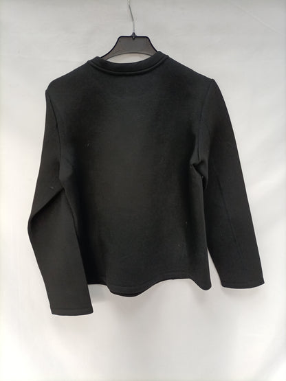 ADOLFO DOMÍNGUEZ. Sudadera negra neopreno T.xs