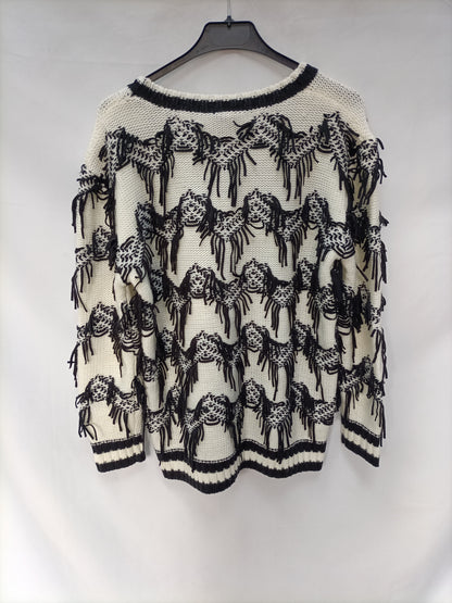 market.ADOLFO DOMÍNGUEZ. Jersey beige flecos T.s