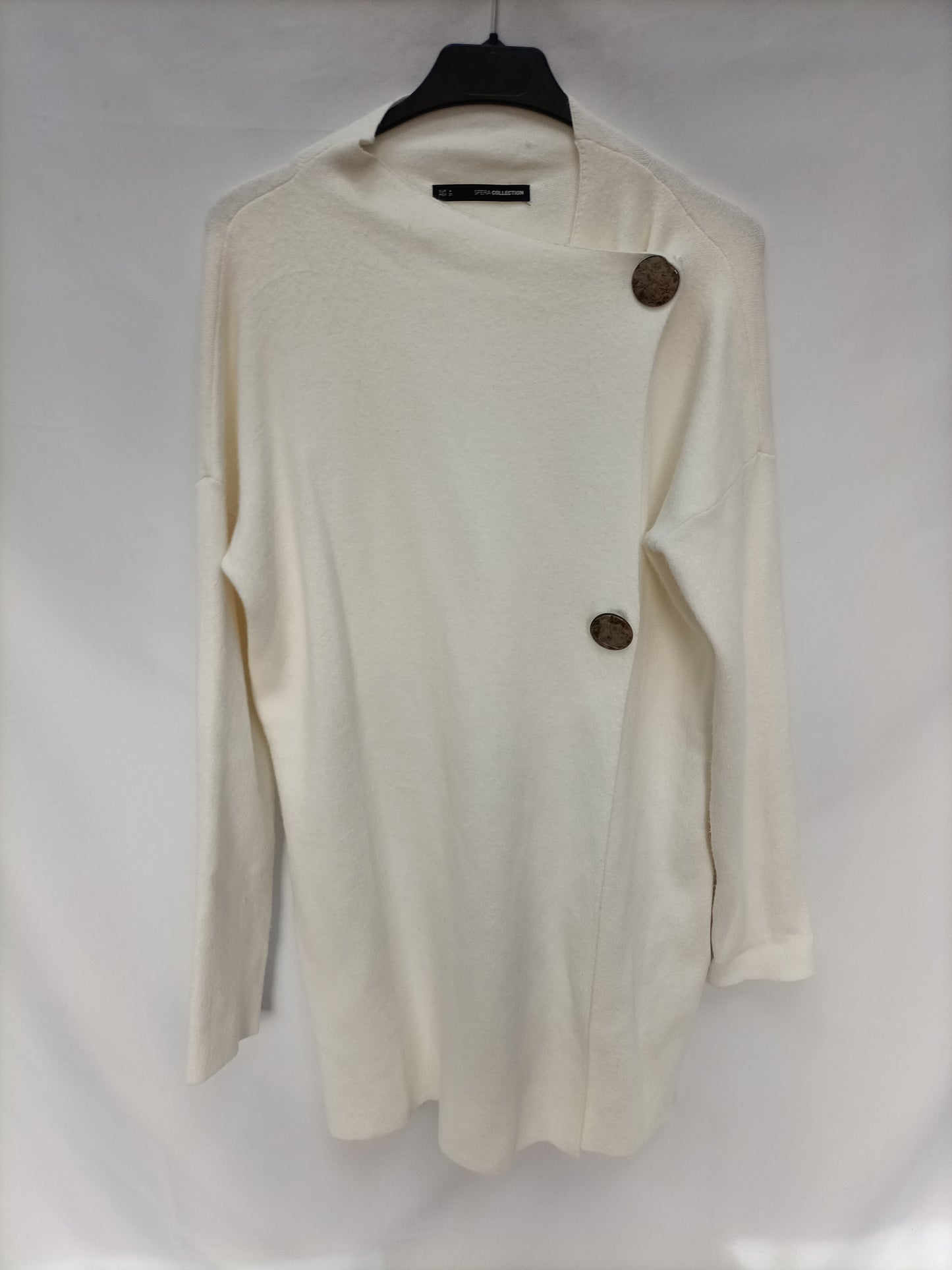 SFERA. Cárdigan blanco botones T.m