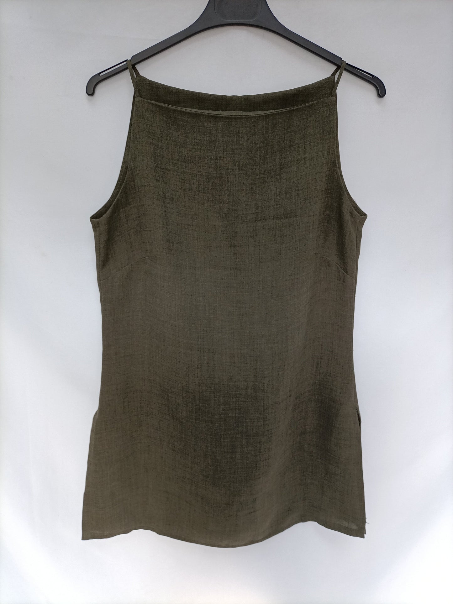 MANGO. Green Ts strappy top