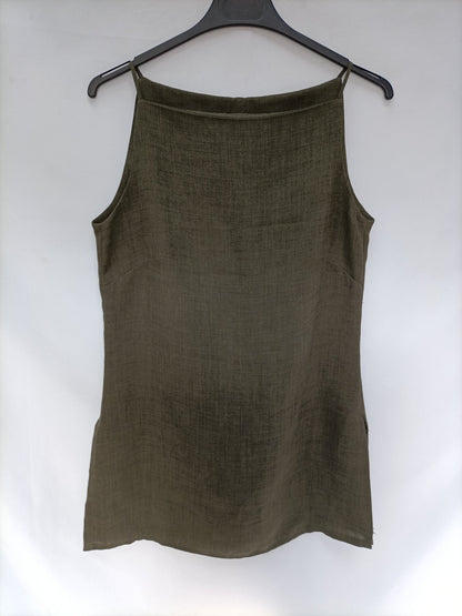 MANGO. Green Ts strappy top