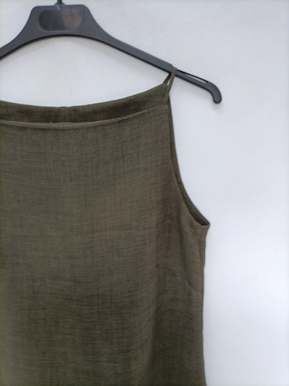 MANGO. Green Ts strappy top